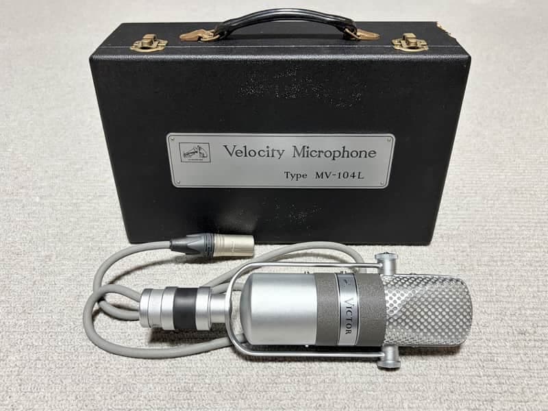 Victor MV-104L Ribbon Microphone 1960s Vintage Japanese 600Ω w/case