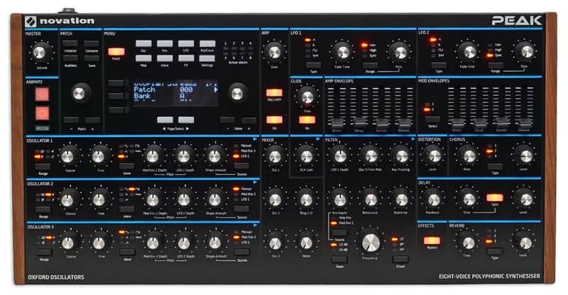 Novation Peak Eight-Voice Desktop MIDI USB Polyphonic Synthesiser For MAC or PC