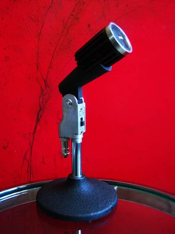 Vintage RARE 1960's Aiwa DM-47 dynamic cardioid microphone High Z w cable connector Olson Monarch Lafayette