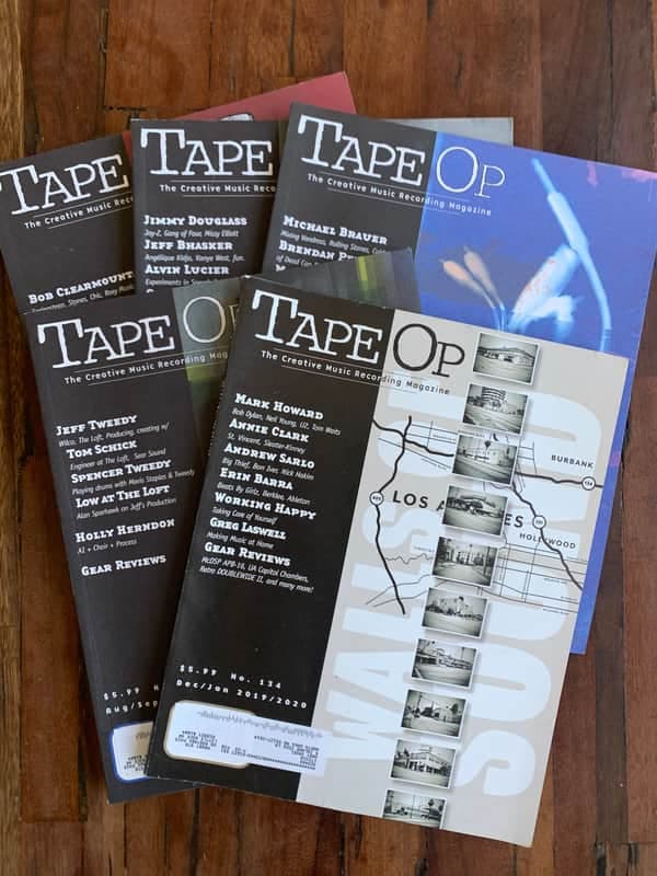 Tape Op Magazine 5 Back Issues 2019 #129, 130, 131, 132, 134