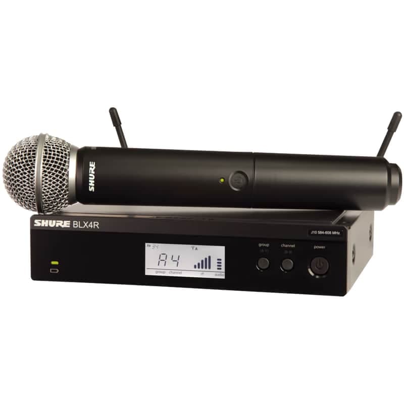 Shure BLX24R/SM58 Wireless Rack-Mount System with SM58, H9 Band - Open Box, Mint