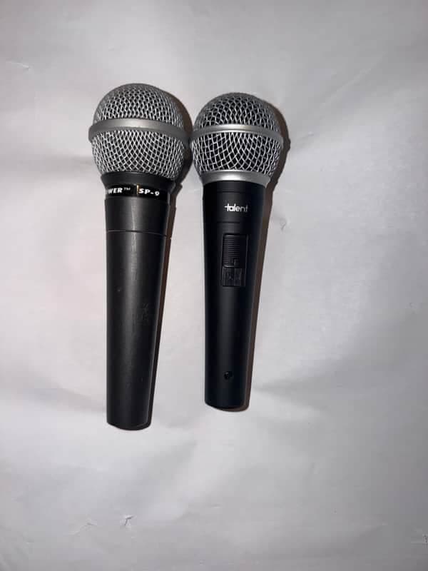 🎤 Dual Dynamic Microphone Bundle — Talent & Nady SP‑9 Cardioid
