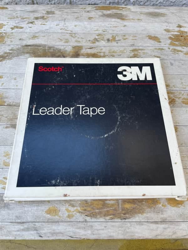 SCOTCH 3M 1/4" Leader Tape 1,500 ft. NOS Reel to Reel 61w-1/4-1500
