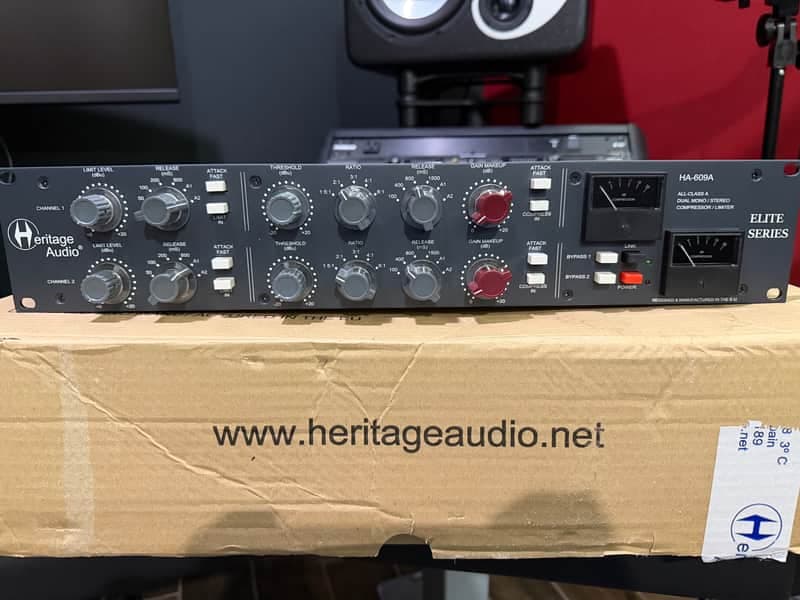 Heritage Audio HA-609A Elite Series Dual-Mono / Stereo Compressor / Limiter 2020 - RAF Blue Grey