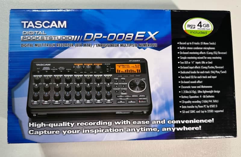 TASCAM DP-008EX 2020 - Black (Original Box/ Never Used