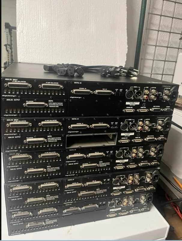 Lots Of Qty 5 DIGI 192 With 5 Input Card, 7output Card, 5 Digi I/O & 5PWR CABLE.