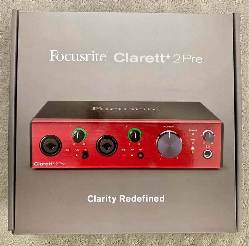 Focusrite Clarett+ 2Pre USB-C Audio Interface 2021 - Present - Red