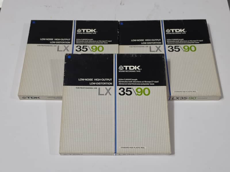 TDK 7" reels Sound Recording Tape