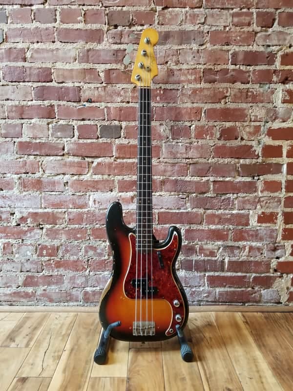 1963 Fender Precision Bass P Bass Electric Guitar Vintage