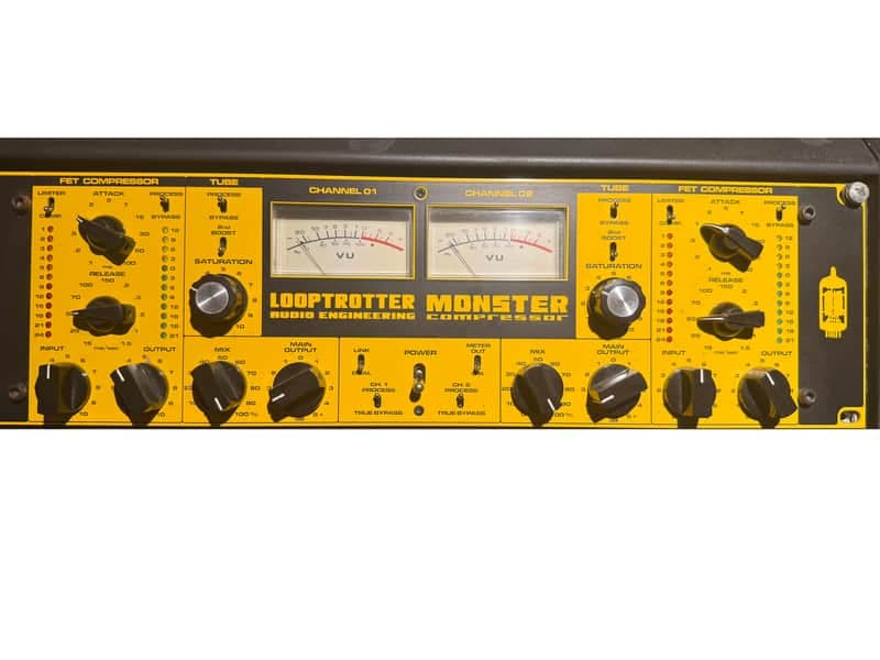 LOOPTROTTER Audio Engineering Monster Stereo Compressor 2010s - Yellow