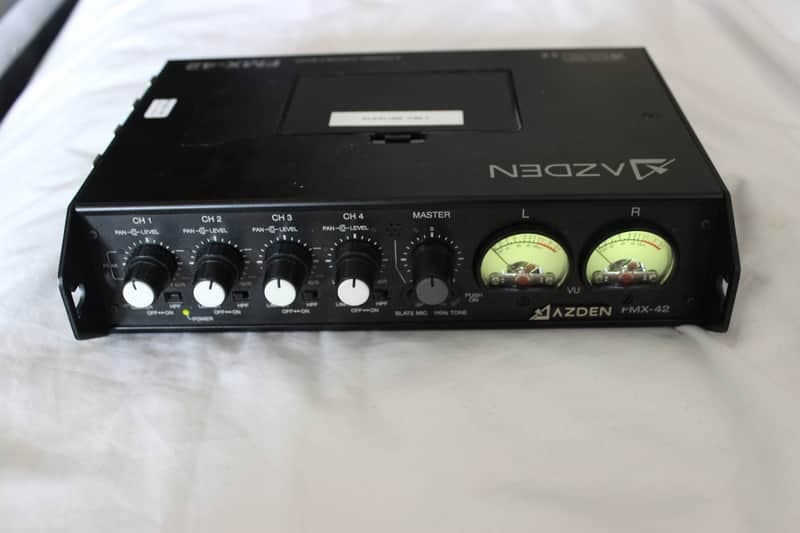 Azden FMX-42 4-Channel Portable Mixer mar25 2#W5A