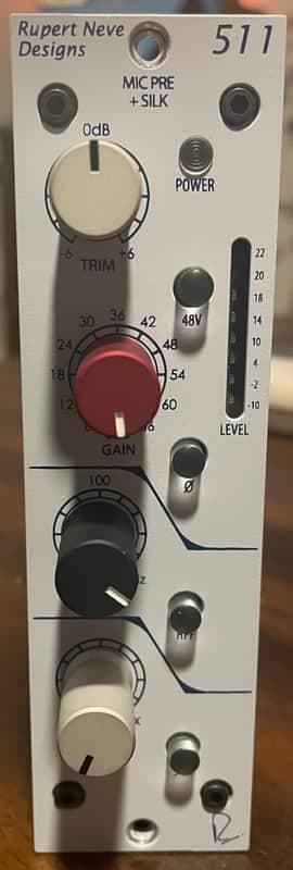 Rupert Neve Designs Portico 511 500-Series Mic Pre Module with Silk 2013 - Present - White