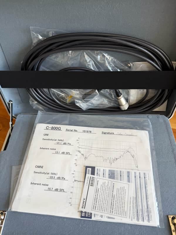 Sony C-800G Tube Condenser Microphone (6-Digit Serial #101976) Mint Condition