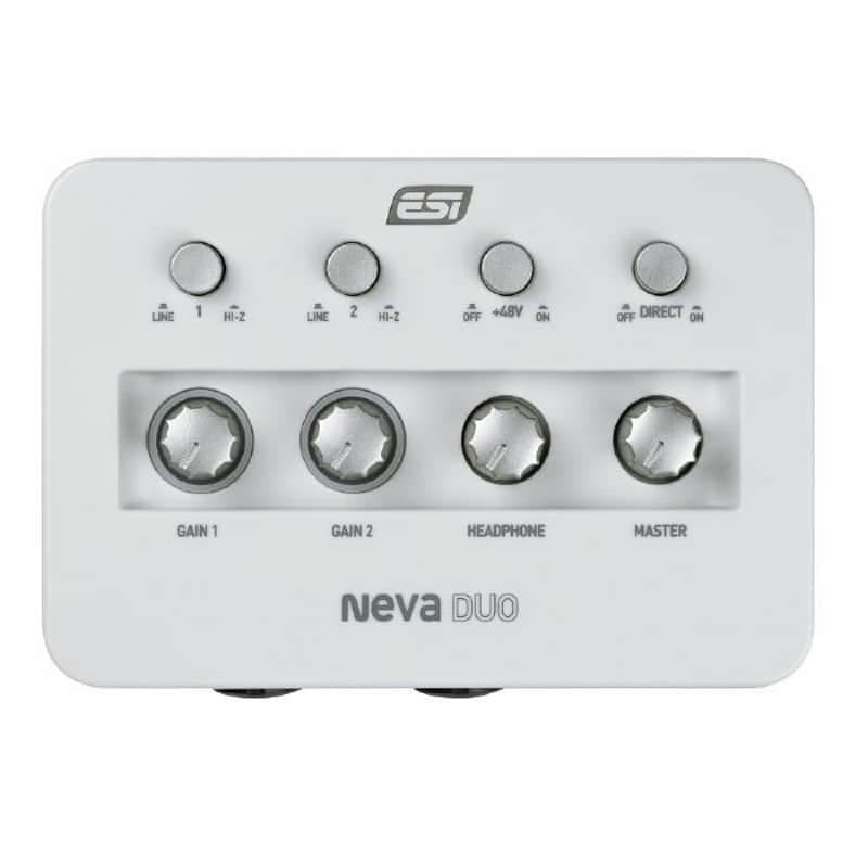 ESI Neva Duo 2x2 24-bit/192kHz USB 3.1 Audio Interface With USB-C Connector ( )