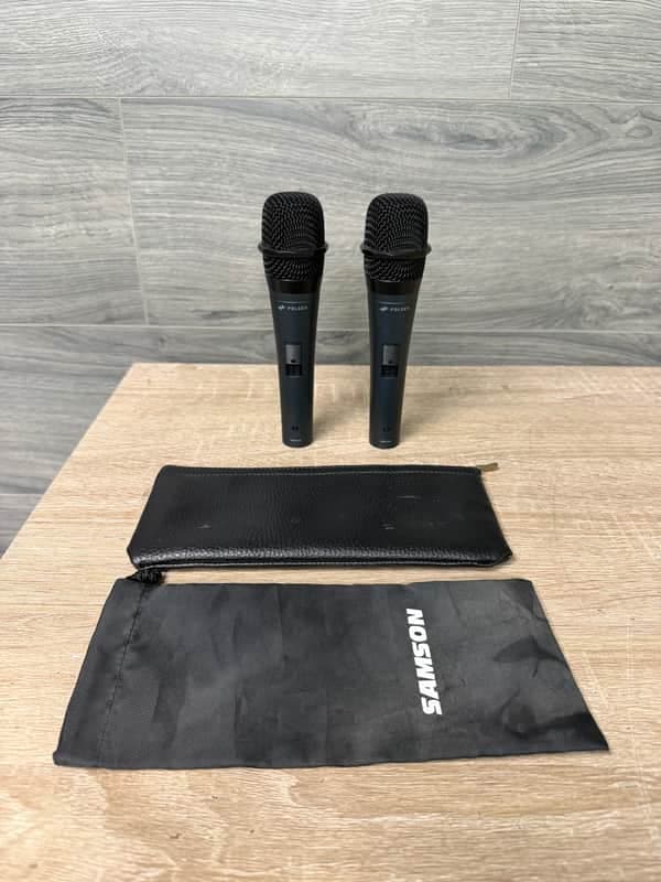 Polsen HDM-16-S Handheld Dynamic Performance Microphone Lot Of 2 #3286