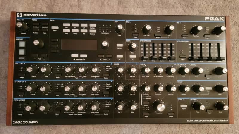 Novation Peak 8-Voice Desktop Synthesizer 2017 - Present - Black