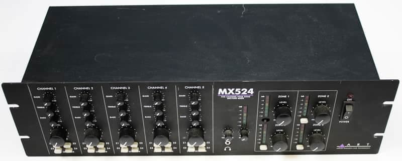 ART MX524 Five Channel Four Zone Mic/Line Mixer **used**