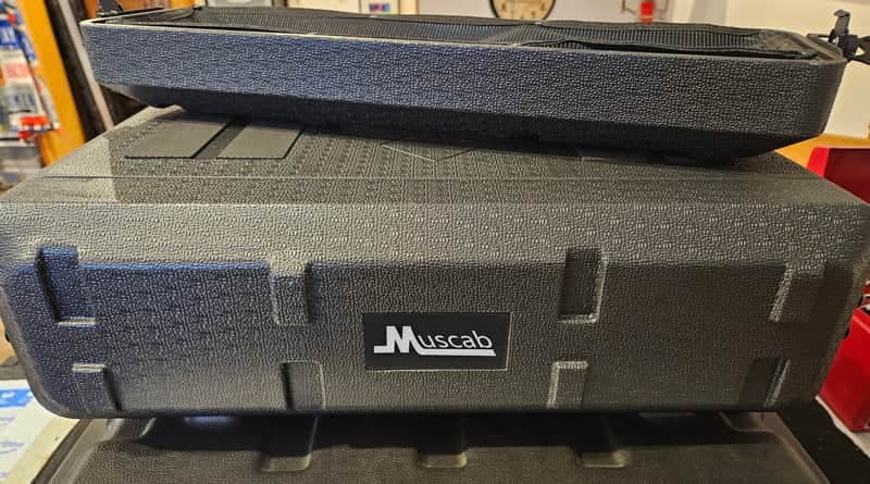 Muscab 2 Space Rack Case 12 inch deep - Black Polyethylene