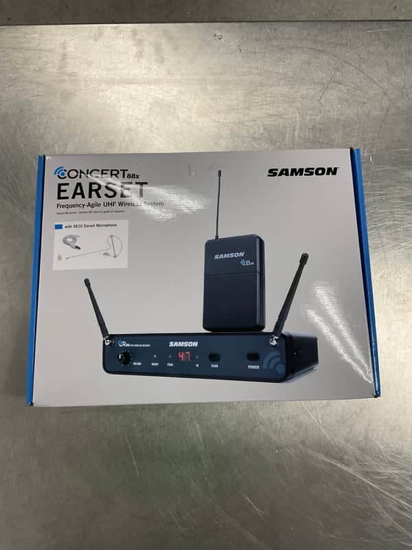 Samson Concert 88x UHF Wireless Earset Microphone System (D Band) 2020s - Black / Beige
