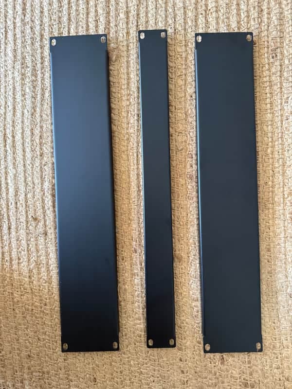 2U blank rack panel + 1U rack panel