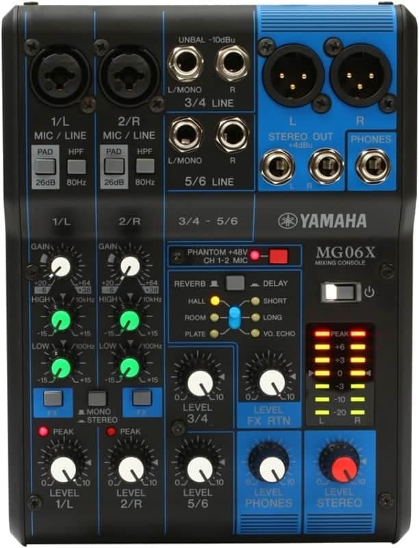 Mint Yamaha MG06X 6-channel Mixer with Effects