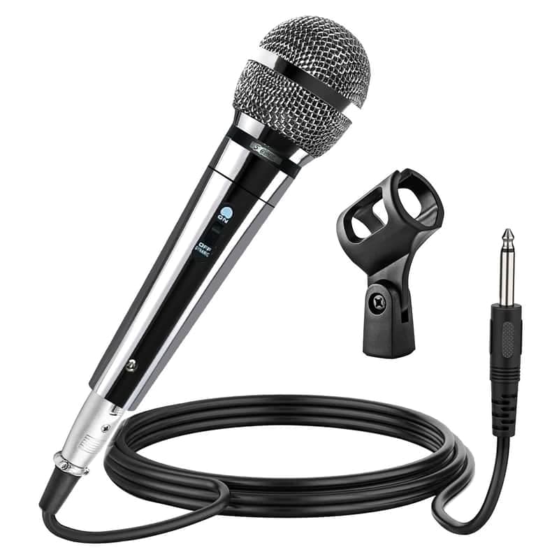 5Core XLR Microphone Dynamic Mic Karaoke Singing Studio Mics Handheld Mic