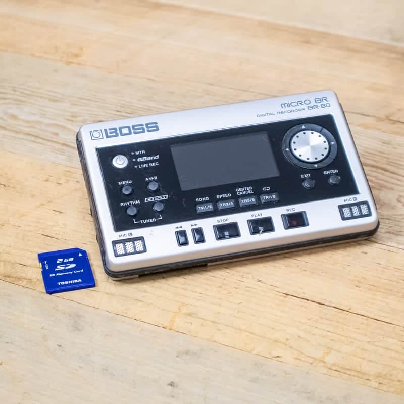 Boss Micro BR-80 8-track Digital Pocket Studio Recorder BR80 BR 80 U288863