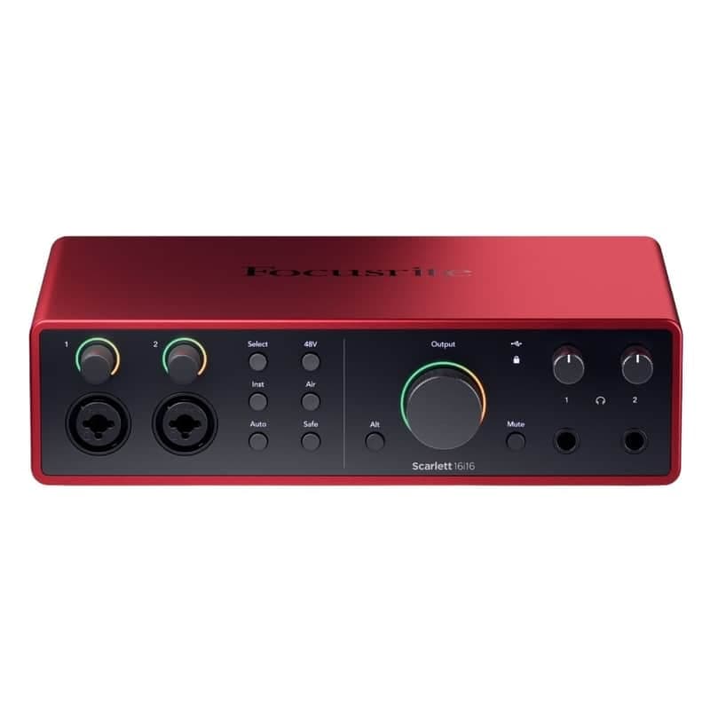 Focusrite Scarlett 16i16 4G 4th Generation USB Audio Interface with 16 Inputs, 16 Outputs, Auto Gain Mode and Clip Safe Mode