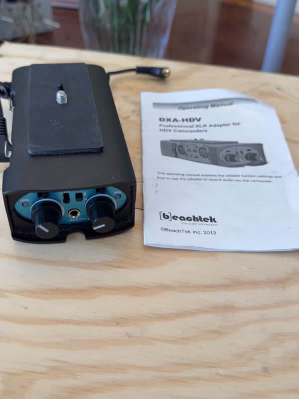 BeachTek DXA-HDV Professional XLR Audio Adapter