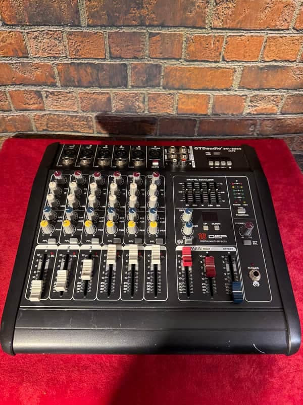 GTD Audio BM-226S 6 Channel Powered Mixer MP3