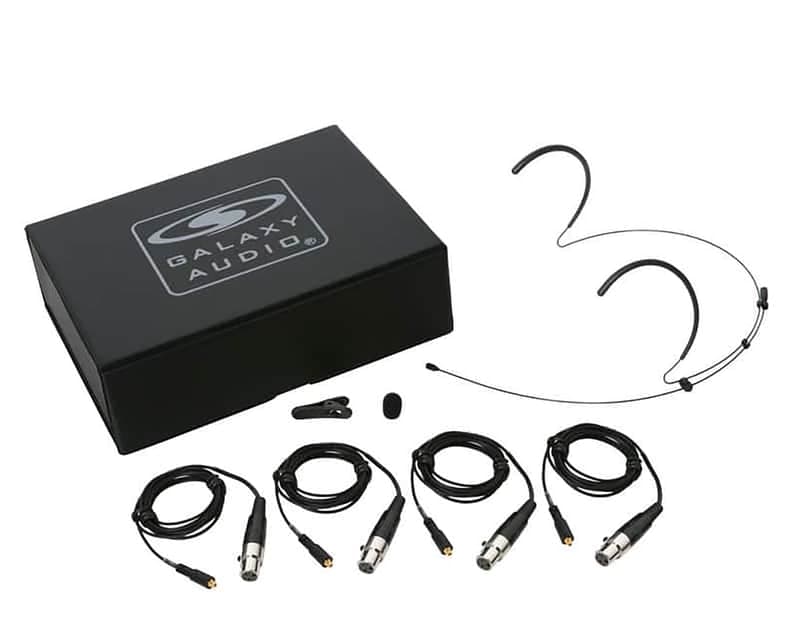 Galaxy Audio HSM8-OBG-4SHU Omni Headset Mic, Black, New!