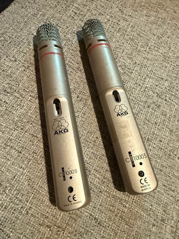 AKG C1000 S Small Diaphragm Multipattern Condenser Microphone 2000s - Nickel