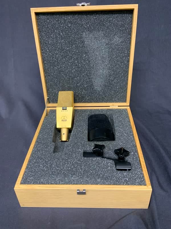 AKG C 414 B-ULS Condenser Mic 1997 GOLD #34 Limited Edition Of 100