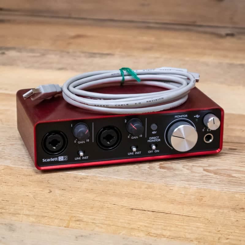 Focusrite Scarlett 2i2 (2nd Gen) USB Audio Interface Studio Recording U288144