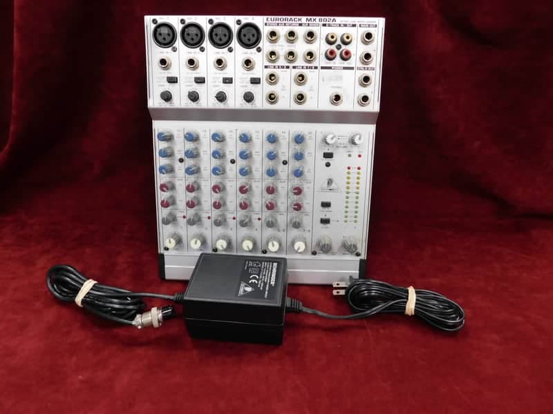 Behringer Eurorack MX 802A 8 Channel Mixer with Road Case