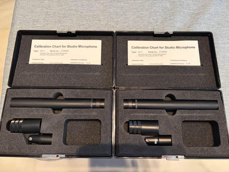 DPA 4011 Stereo pair Consecutive Serial Numbers 2004 - Black