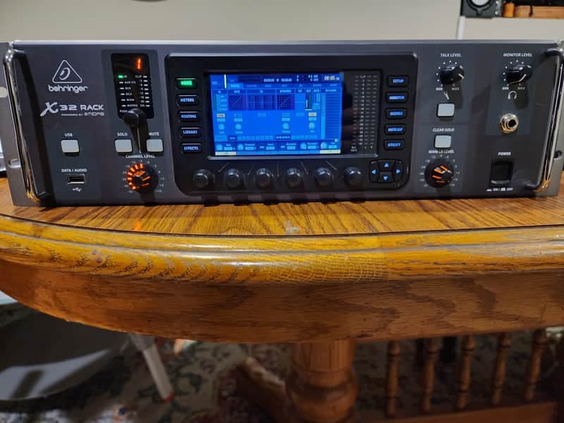 Behringer X32 Rack w/USB recording expansion card and SD16 Stage box w Midas Pre amplifiers