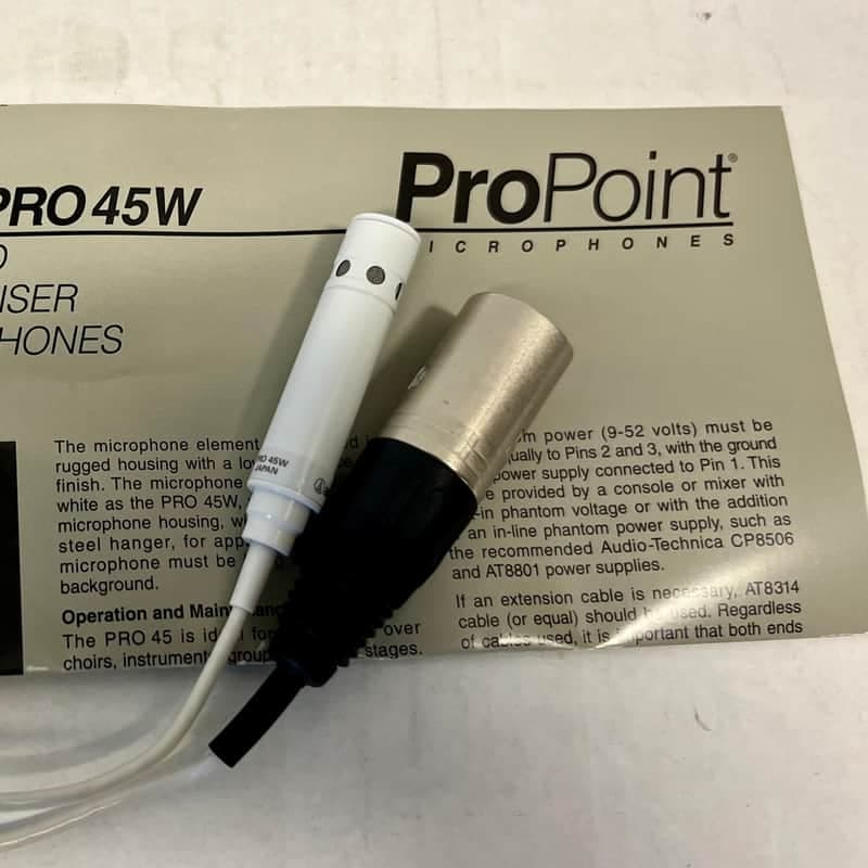 Audio-Technica PRO45W Cardioid Condenser Hanging Microphone 2010s - White