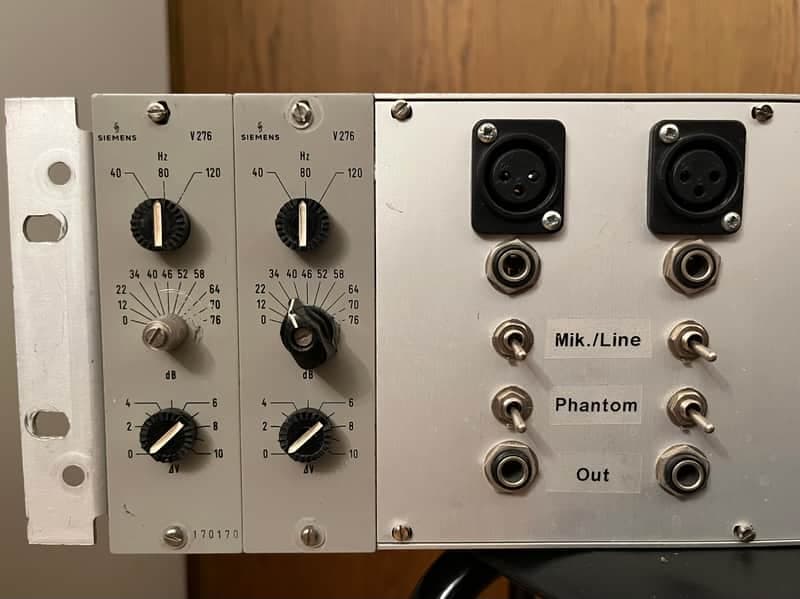 Siemens V276 Preamp 2x Rack Vintage 60s