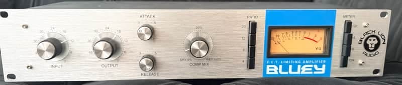 Black Lion Audio Bluey FET Limiting Amplifier / Compressor 2019 - Silver with Blue Stripe
