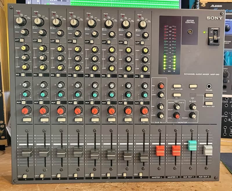 Vintage Sony MXP-290 Broadcast Summing Mixer Mixing Console Mic Pre Eq
