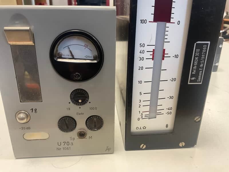 TAB U70a Telefunken varicom VU-Meter vintage