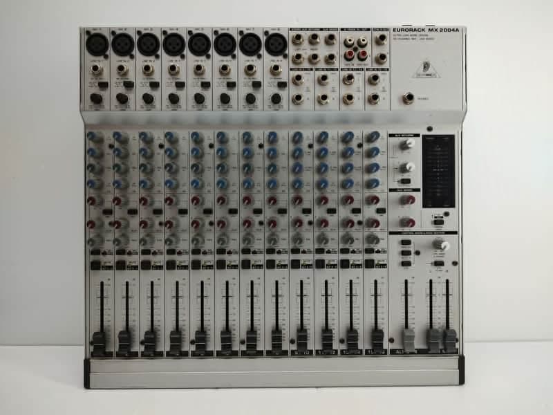 Behringer Eurorack MX2004A 20-Channel Mic / Line Mixer 2000s - Silver