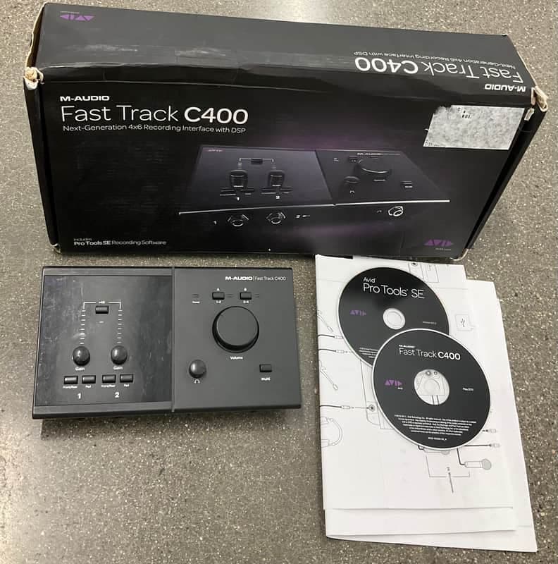 M-Audio Fast Track C400 USB Audio Interface 2010s - Black