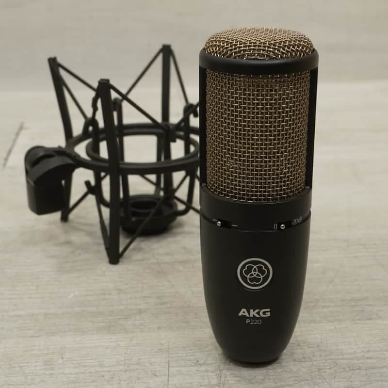AKG P220 Large Diaphragm Cardioid Condenser Microphone with Shockmount