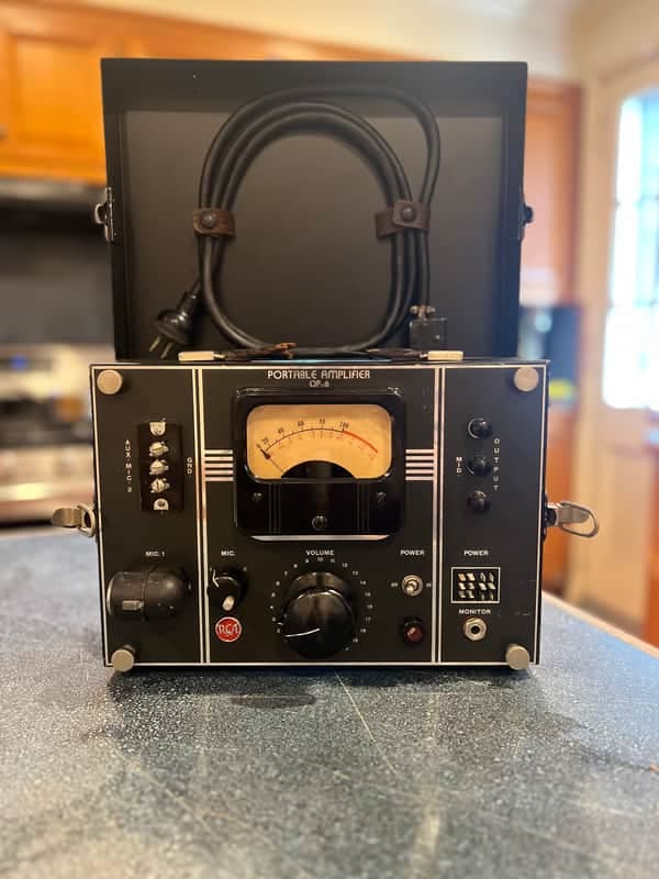 Recapped! RCA OP-6 Microphone Preamp 1940s - Black