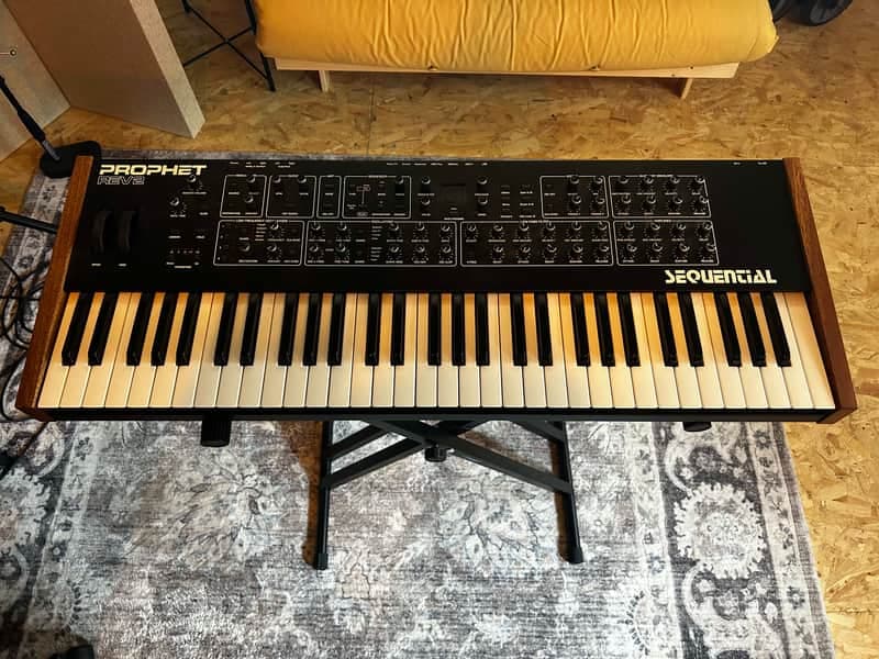 Sequential Prophet Rev2 61-Key 8-Voice Polyphonic Synthesizer 2018 - Present - Black with Wood Sides