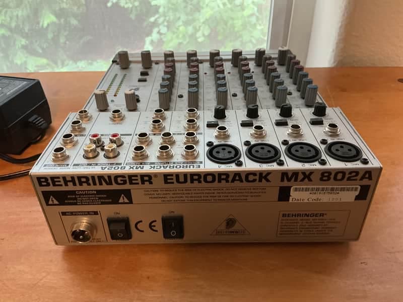 Behringer Eurorack MX802A 8-Input Mixer 2000s - Silver