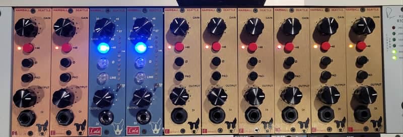 Hairball Audio Gold 500 series Mic Pre -Jensen OpAmp