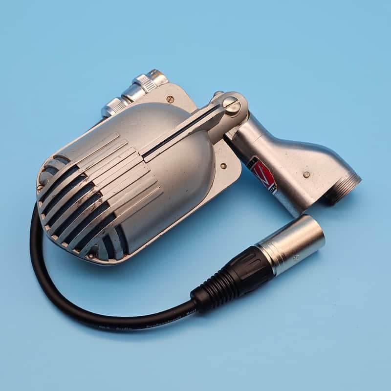 ☆Vintage 1940s Shure 708 Stratoliner w/ Webster Electric Branding & 3 Pin Amphenol Cable 708A - Prop Movie Mic